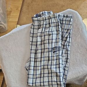 Boxercraft Blue and White Plaid Track Pants